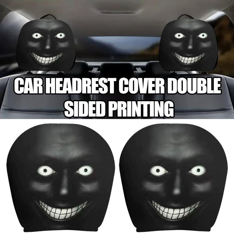 Headrest Covers for Cars, Car Headrest Cover, 2PCS Funny Car Headrestt Covers, Wide Compatibility - Image 4